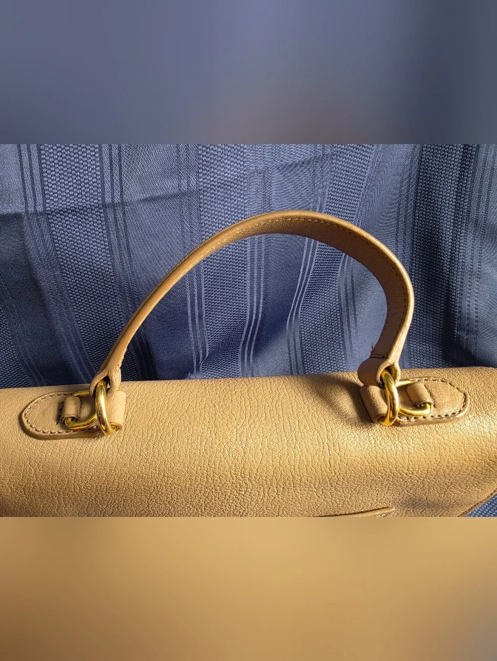 Miu Miu Beige Leather Top-Handle Bag